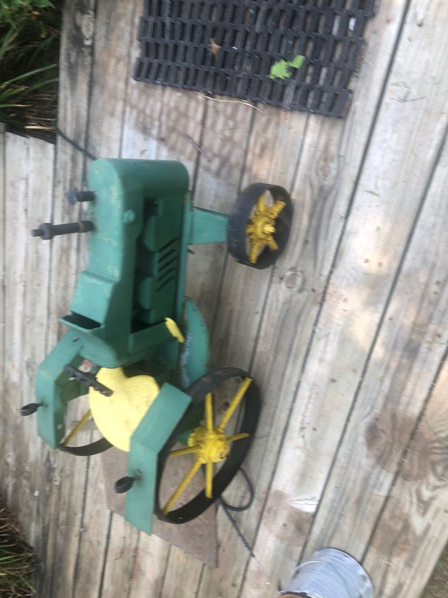 Tractor. Yard art.