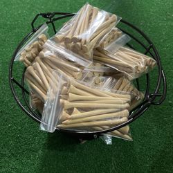 Wood Golf Tees