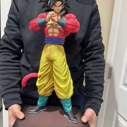 Large Dragon Ball Goku Super Saiyan 4 Figure Statue 