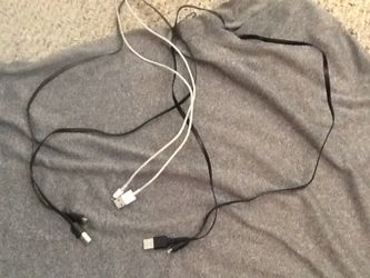 Three iPhone 5,6, or 7 chargers