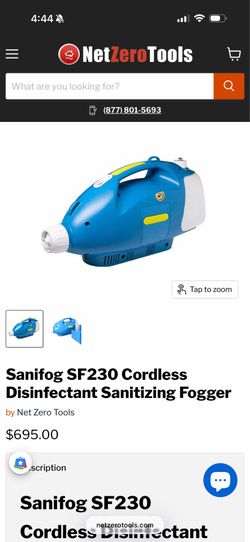 Sanifog disinfectant machine with Case