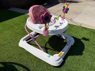 Baby Walker with Toy Bar – Pink Butterfly