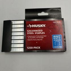 Husky Galvanized Steel Staples 1250 Pack