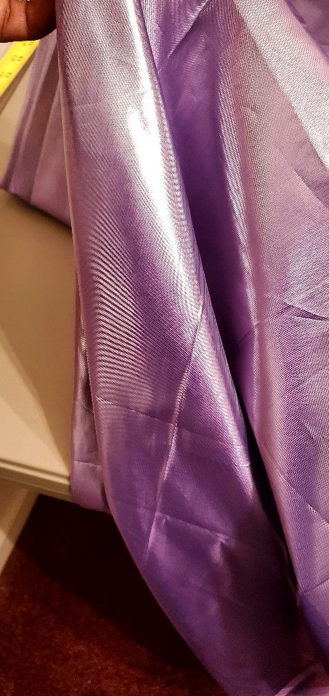 Lavender Color Satin Fabric 3 Yards Ling, 45" Wide