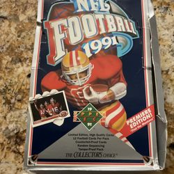 PENDING PICKUP Box Of 36 Brand New Sealed Packs Of 1991 Upper Deck Football Cards Possible Joe Montana Inserts