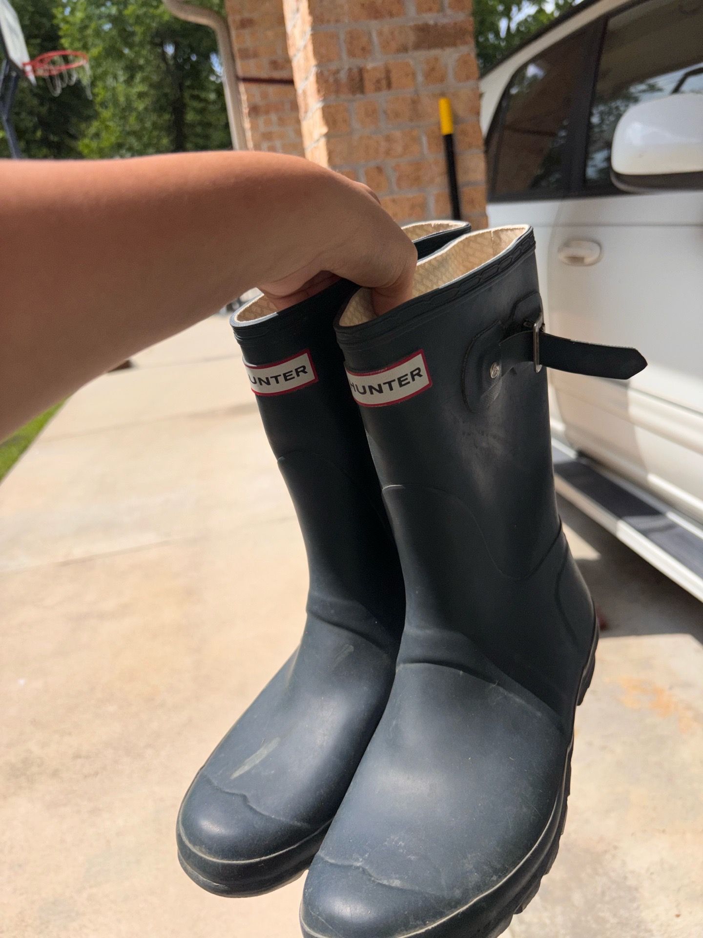 Hunter boots.