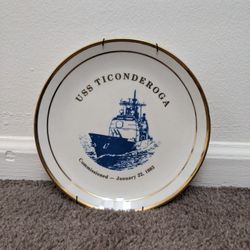 USS Ticonderoga Commemorative Plate 