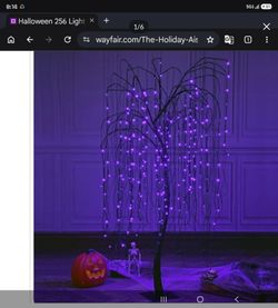 (New in box) 7 ft starry light weeping willow tree