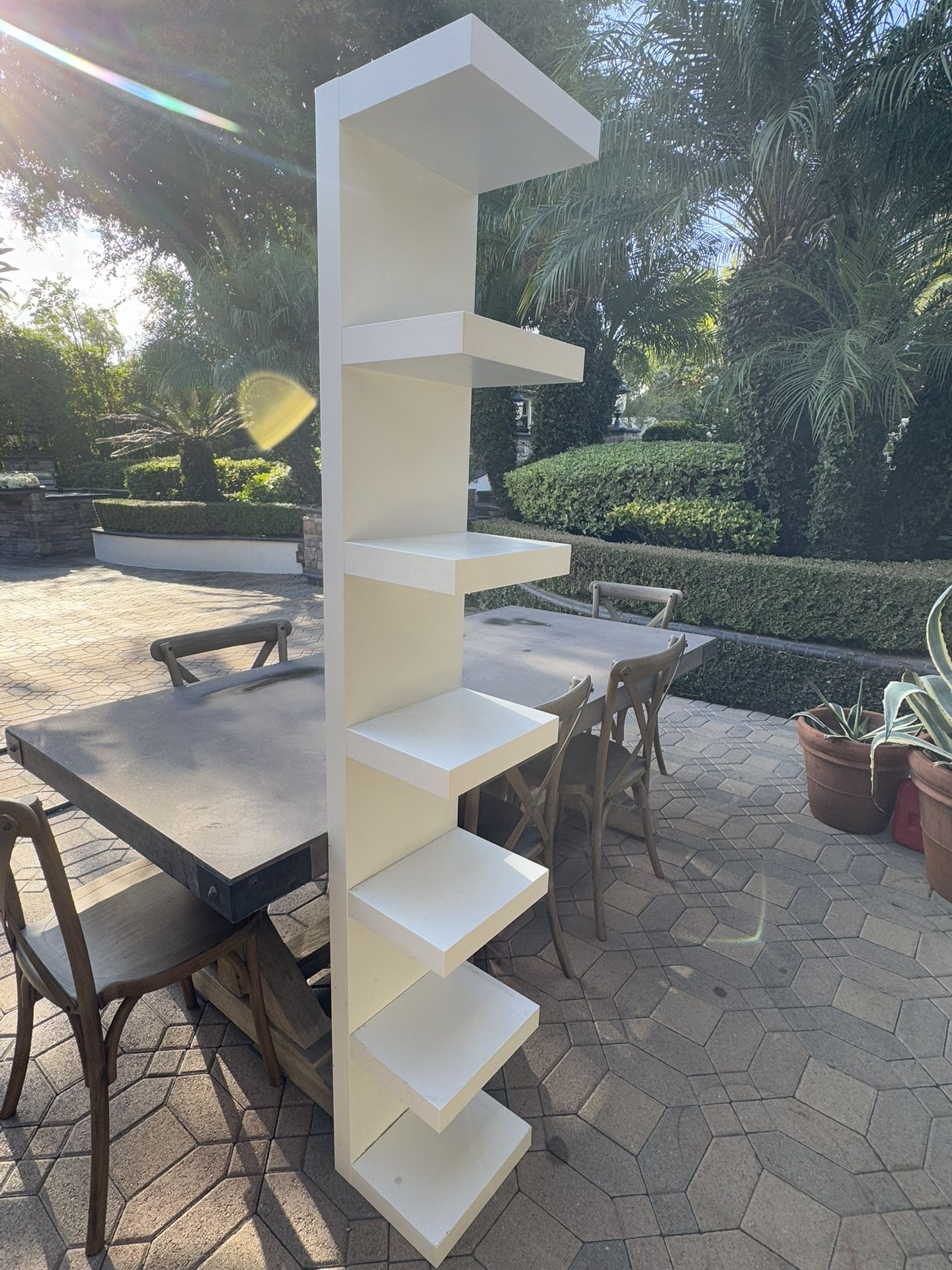 7 Tier White Shelf
