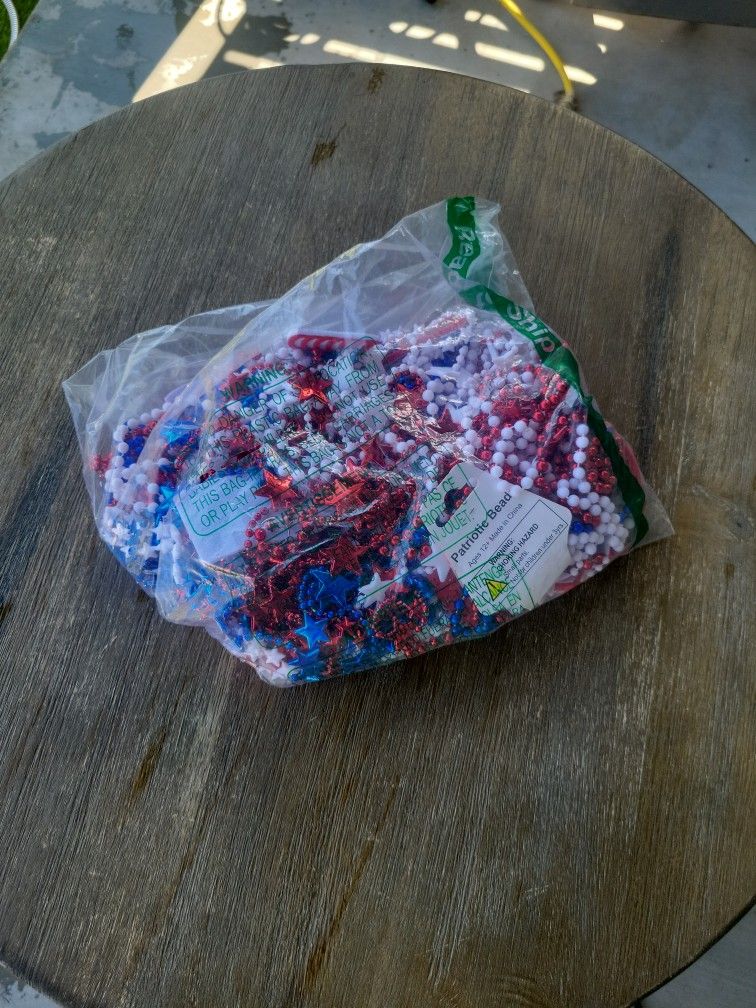 Large 4th Of July Bead Lot Independence Day Celebration Kids Party Favors