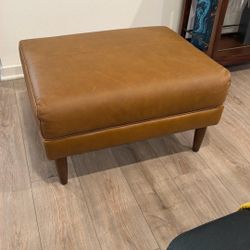 Leather Ottoman