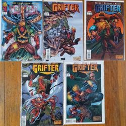 Grifter Comics Book 5 Lot 5 Thru 9 Issues Superhero Jim Lee