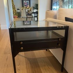 End Table Metal And Glass