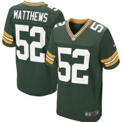 Green Bay Packers #52 Clay Matthews Officially Licensed Nike Jersey (Size XL)
