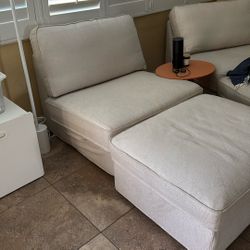IKEA KIVIK Sleeper Sofa Chair And Ottoman 