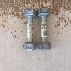 Pair of 5 LB DUMBBELLS 