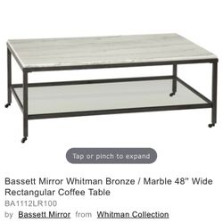 Coffee Table & End Table Set Marble Base net