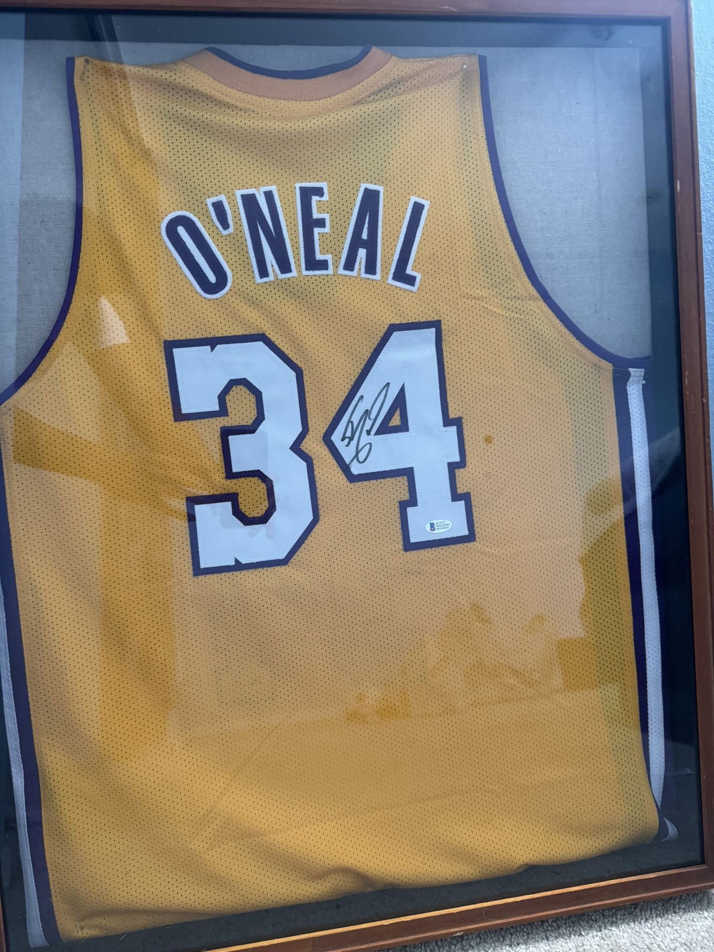 Authentic Shaquille O’Neal Autograph Lakers Jersey