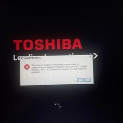 Toshiba Touchscreen Laptop 