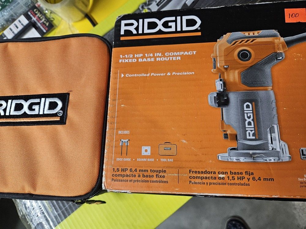 New RIDGID fixed base router
