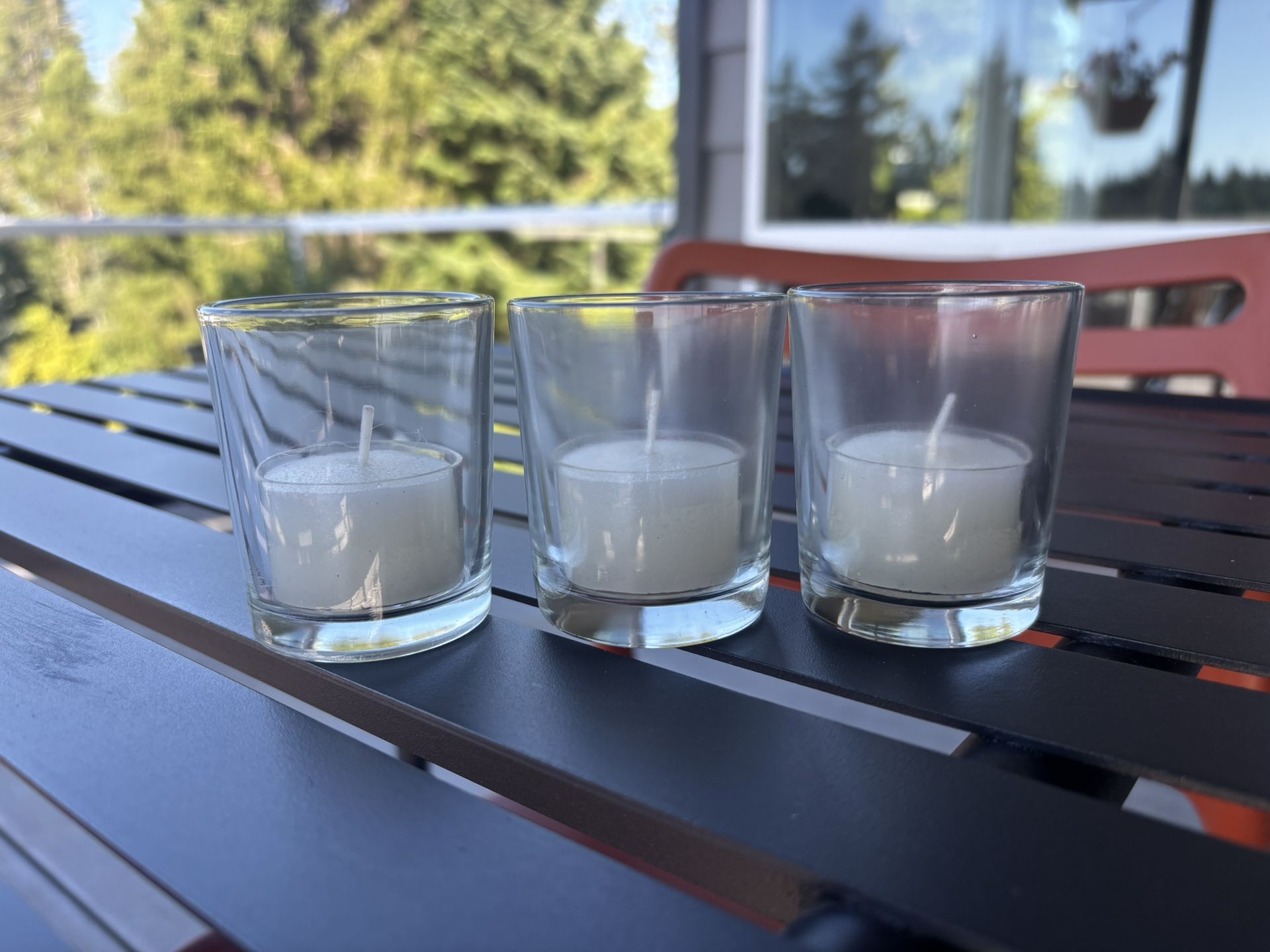 Cylinder Glass Candle Votive Holder, Set Of 33 For Wedding/ Event 