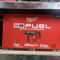 Milwaukee M18 FUEL 18V Lithium-Ion Brushless Cordless 1-9/16 in. SDS-Max Rotary Hammer (Tool-Only)