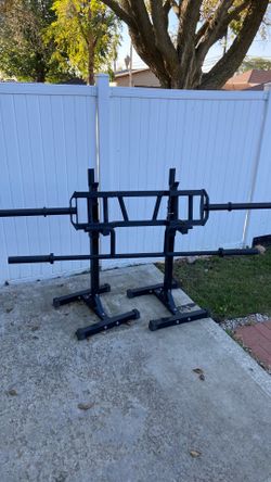 Cambered bar, seal row bar adjustable rack stands