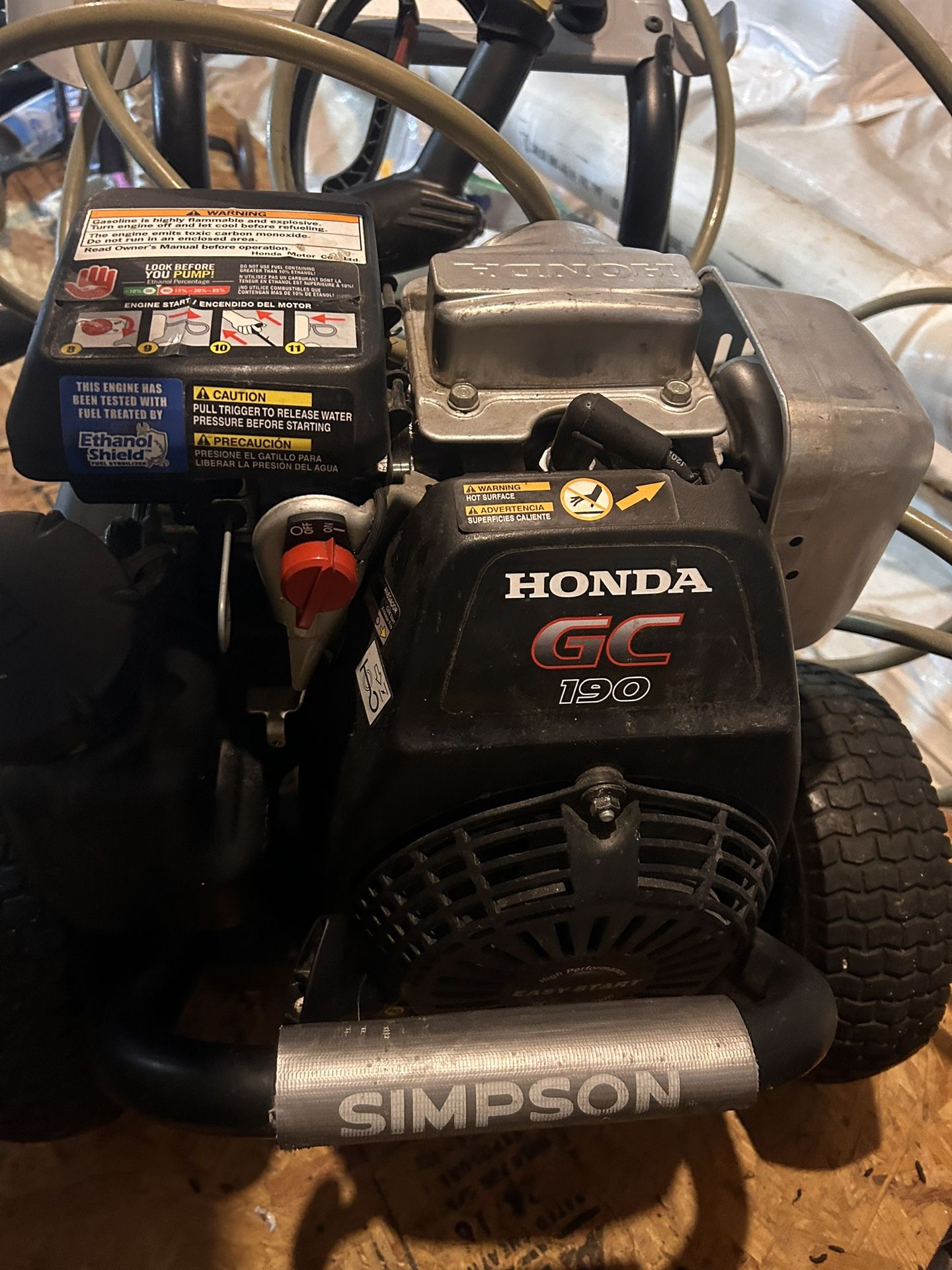 power washer honda 3200 psi