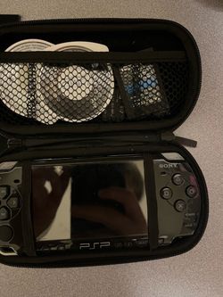 Sony PSP with Case and Games