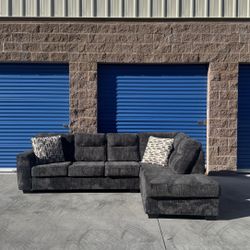 Ashley Homes Dark Grey Sectional Couch