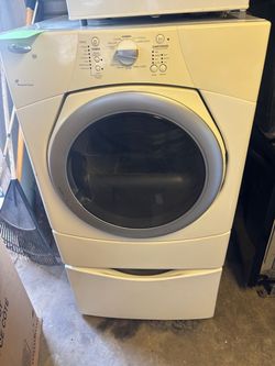 Whirlpool Duet Front Load Dryer with Pedestal