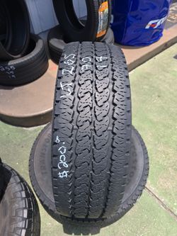 2 used LT265/70R17 Firestone Transforce A/T