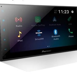 Pioneer DMH-1600NEX 6.8" Double-Din Digital Multimedia Receiver - Built in Bluetooth, Wired Apple CarPlay and Android Auto, Touchscreen, Rear Camera I