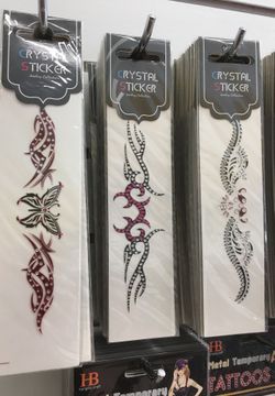 Cosmetic tattoos | gemstone makeup multiple colors