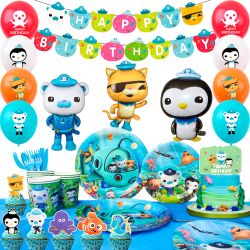 114pcs Octonauts Birthday Decorations (New, Unopened)