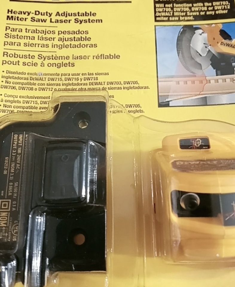 Laser Adapter For Chop Saw Model "ONLY" DW715, DW716, DW718