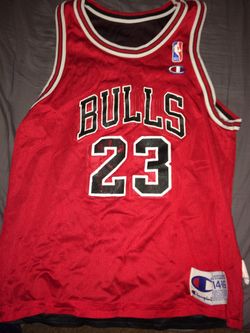 Michael Jordan reversible black and red jersey