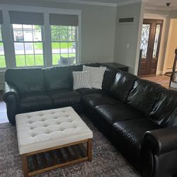 Leather Sectional 