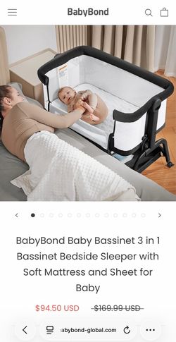 Brand New Unopened Baby Bond Bassinet