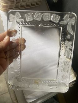 2 Glass Baby Frames