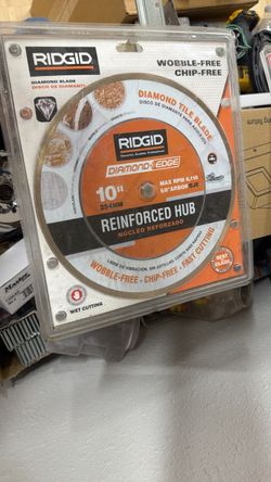 RIDGID 10-Inch Diamond Edge Tile Blade