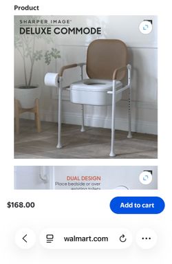 Sharper Image Portable Deluxe Commode