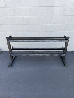 2 Tier Solid Steel Dumbbell Weight Rack…. Home Gym Fitness…. $80 Price is Firm!!!