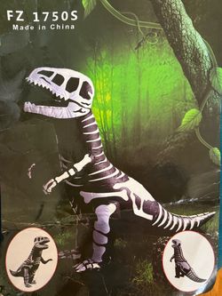 Inflatable Dinosaur T-Rex Halloween Costume, Adults. Size M-L