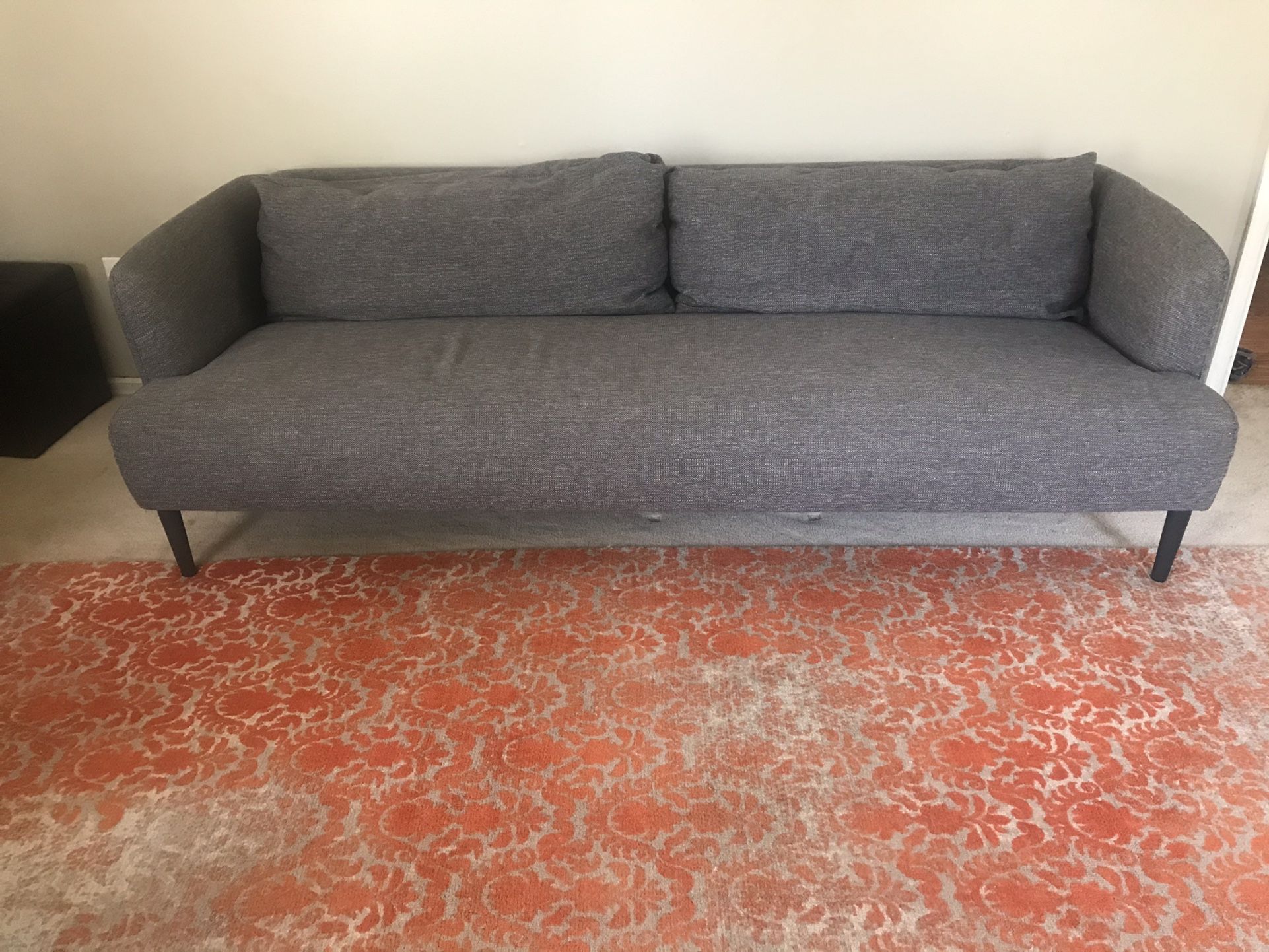 CB2 SOFA COUCH FURNITURE GRAY