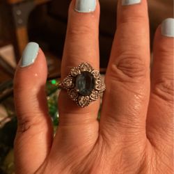 Sterling Silver Vera Wang Ring CZs