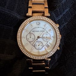 Michael Kor watch With Diamond Crystals
