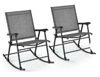 Folding rocking chairs