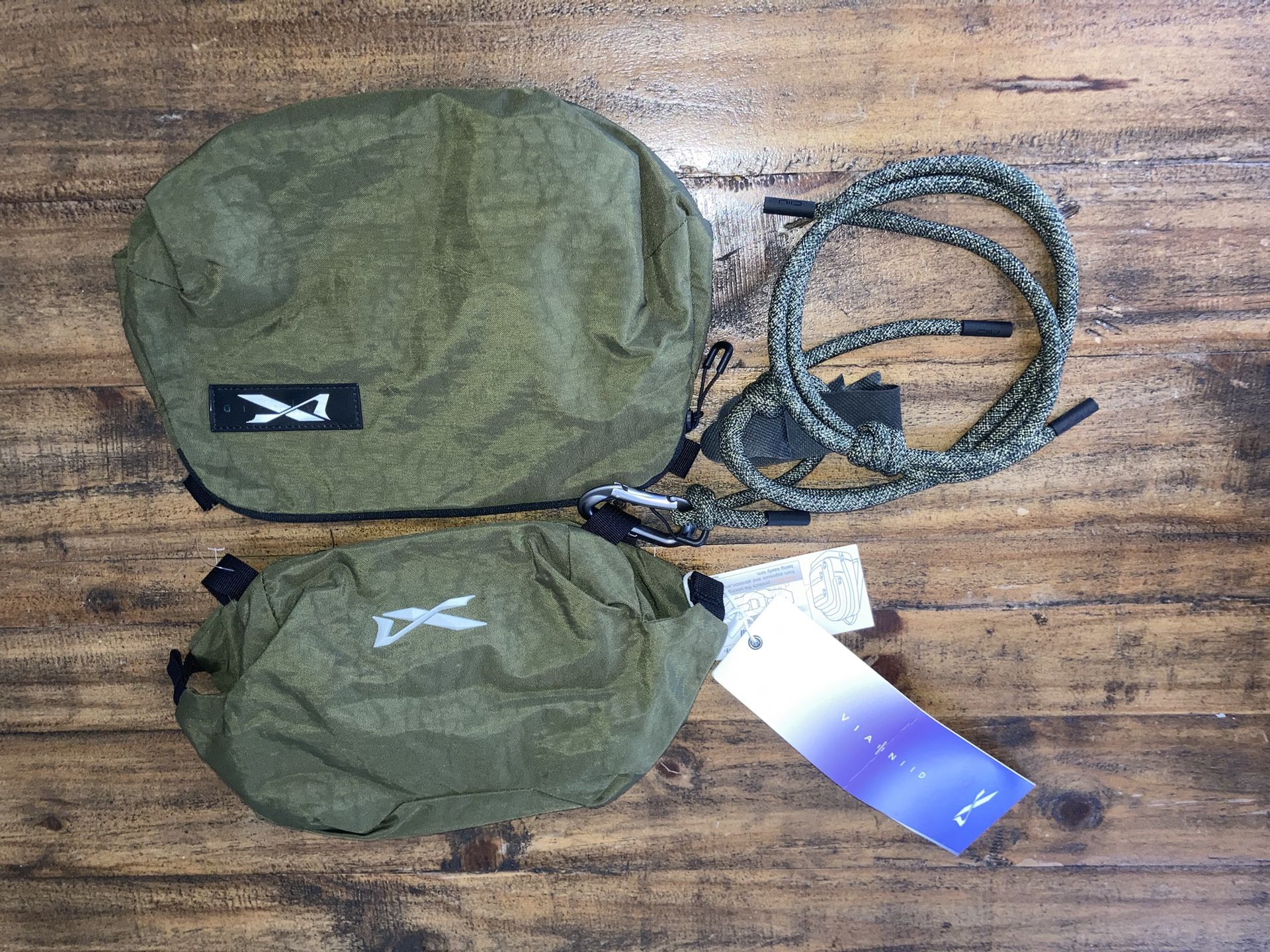 NIID VIA Mens Green Bags