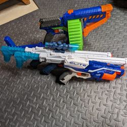 Nerf and X shot Guns No Darts